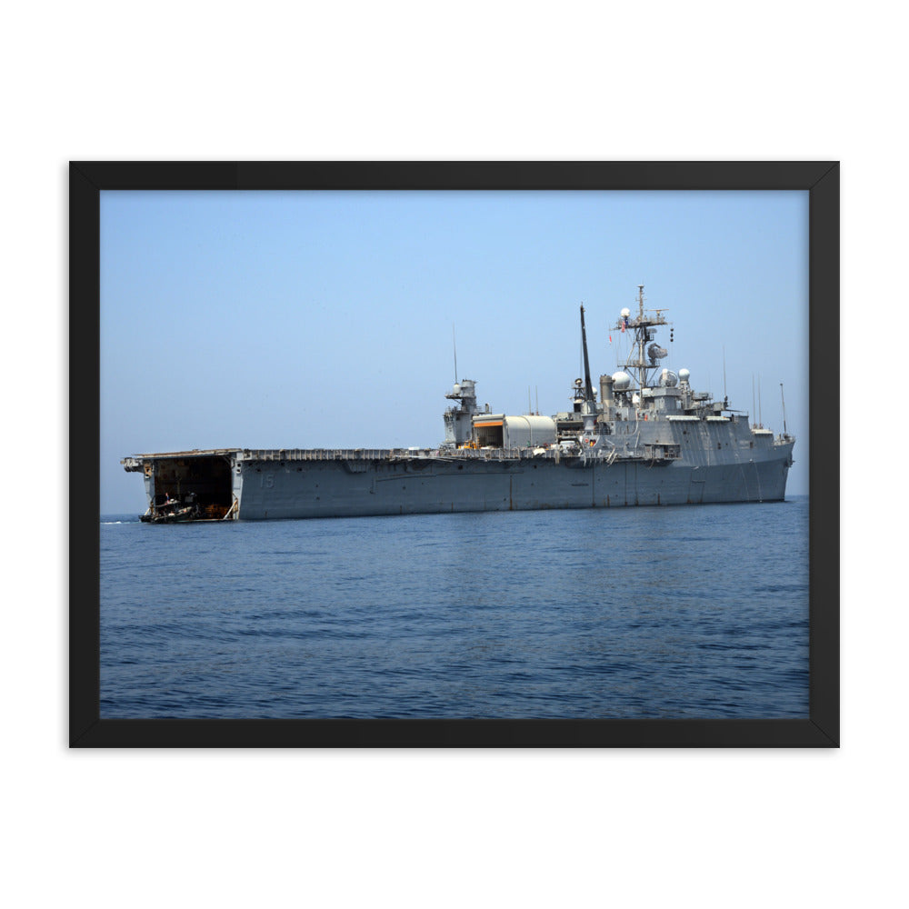 USS Ponce (LPD-15) Framed Ship Photo