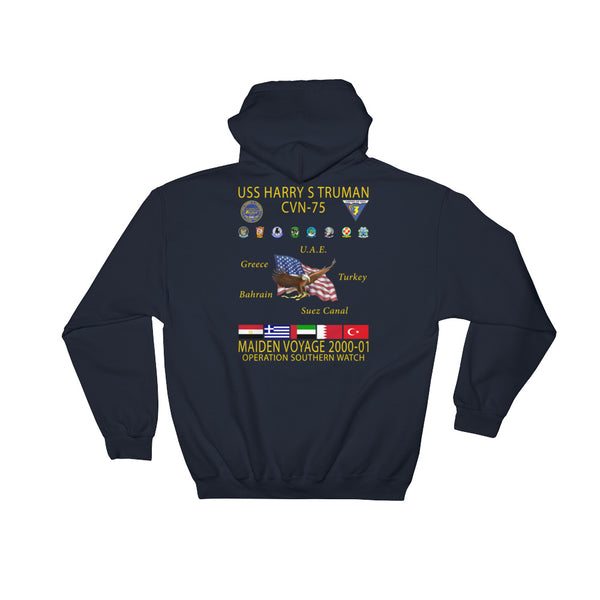 USS Harry S. Truman (CVN-75) 2000-01 Cruise Hoodie