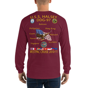 USS Halsey (DDG-97) 2010-11 Long Sleeve Cruise Shirt