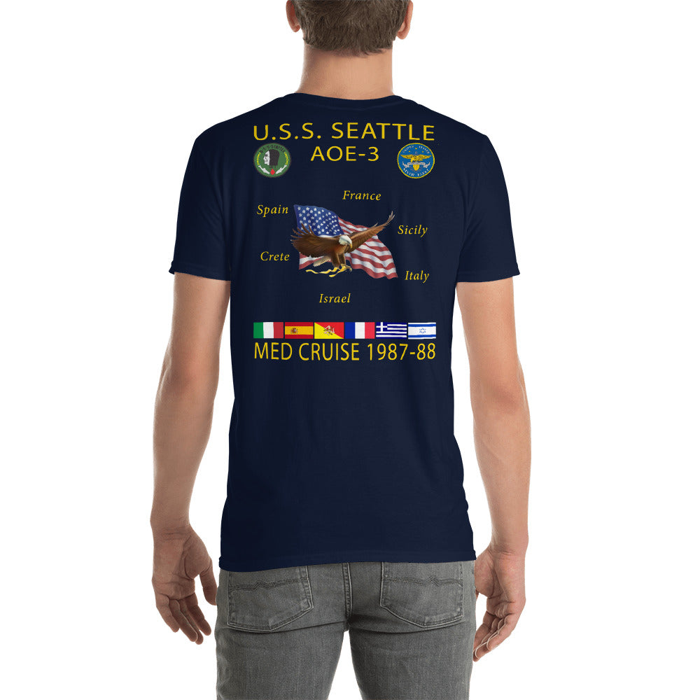 USS Seattle (AOE-3) 1987-88 Cruise Shirt