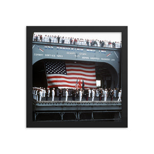 USS Ranger (CV-61) Framed Ship Photo - Operation Desert Storm