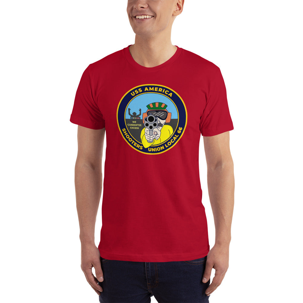 USS America (CV-66) Shooters Union Local 66 T-Shirt