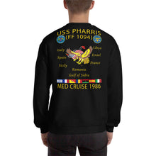 Load image into Gallery viewer, USS Pharris (FF-1094) 1986 Cruise Sweatshirt