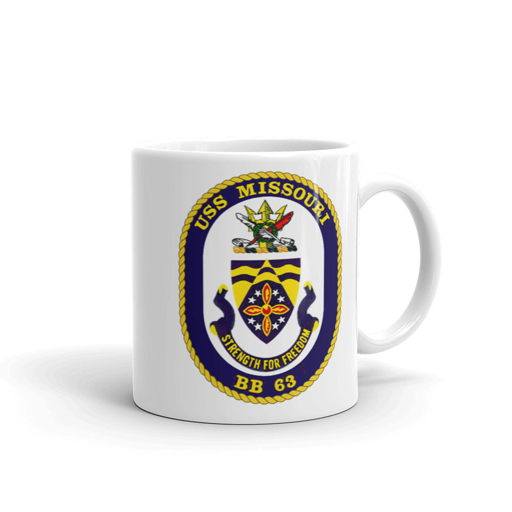 USS Missouri (BB-63) Ship's Crest Mug