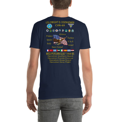 USS Dwight D. Eisenhower (CVN-69) 1994-95 Cruise Shirt