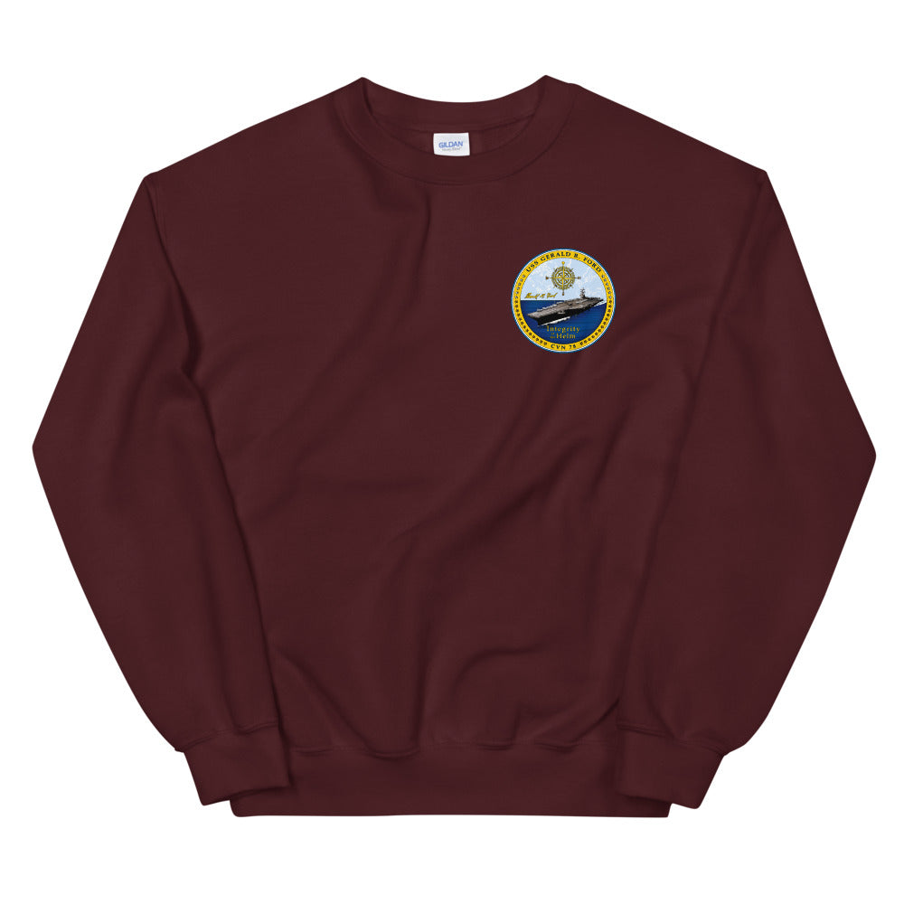 USS Gerald R. Ford (CVN-78) Ship's Crest Sweatshirt