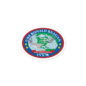 USS Ronald Reagan (CVN-76) Ship's Crest Vinyl Sticker