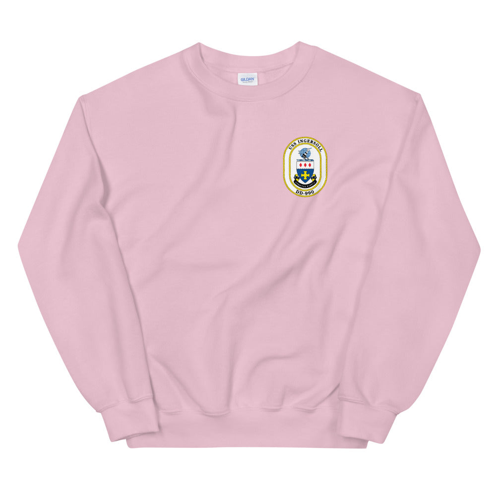 USS Ingersoll (DD-990) Ship's Crest Sweatshirt