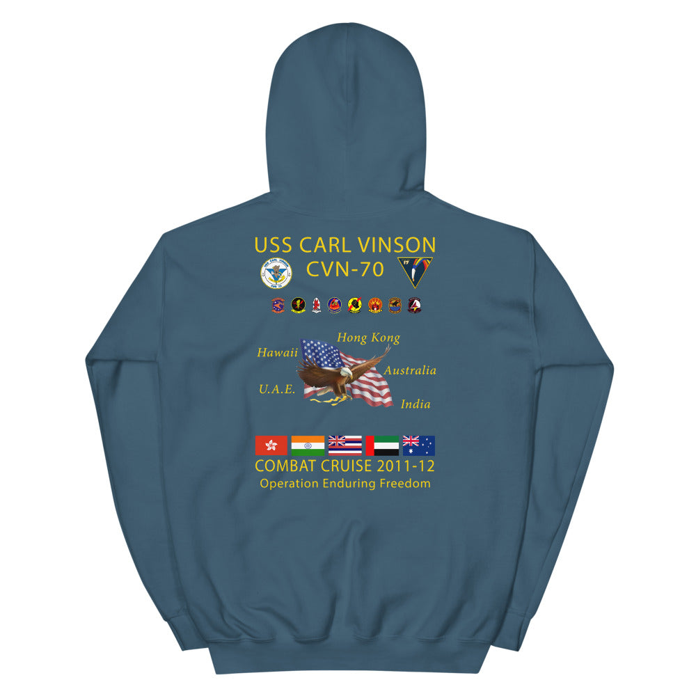 USS Carl Vinson (CVN-70) 2011-12 Cruise Hoodie