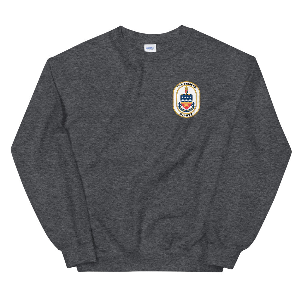 USS Briscoe (DD-977) Ship's Crest Sweatshirt