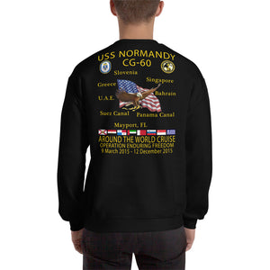 USS Normandy (CG-60) 2015 Cruise Sweatshirt