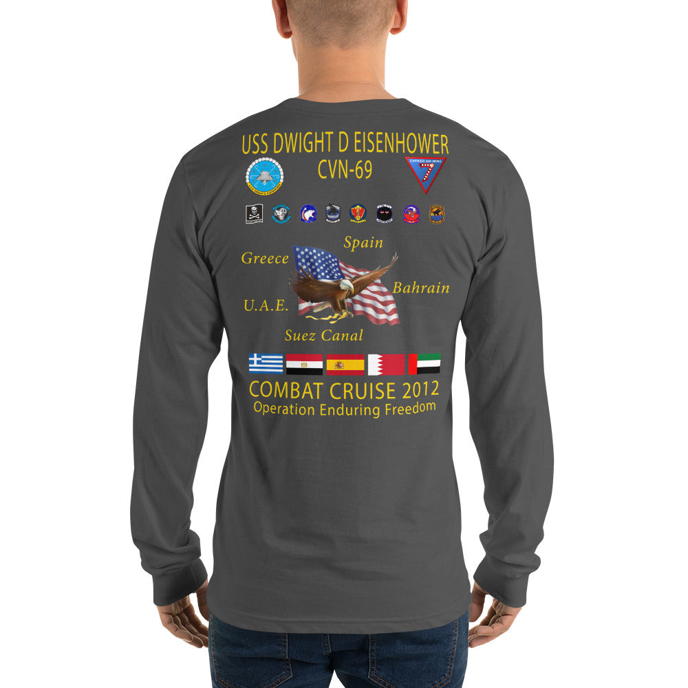 USS Dwight D. Eisenhower (CVN-69) 2012 Long Sleeve Cruise Shirt