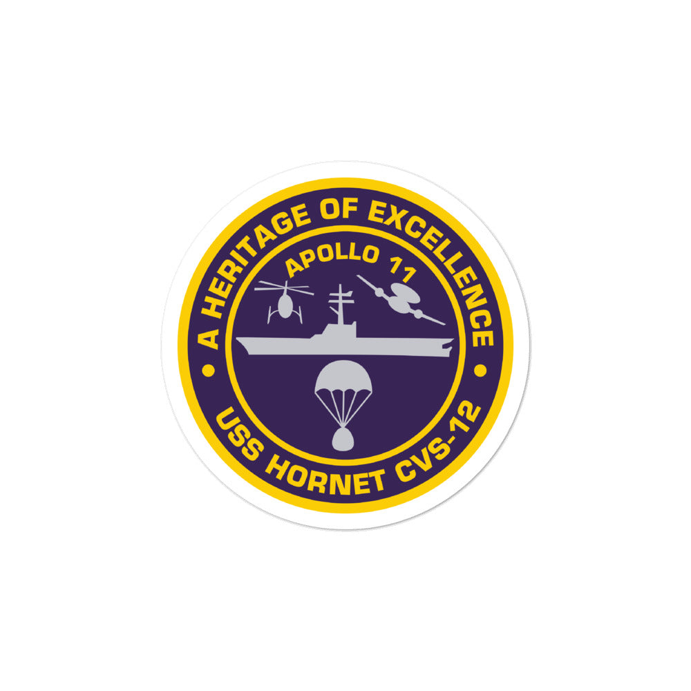 USS Hornet (CVS-12) Apollo 11 Vinyl Sticker