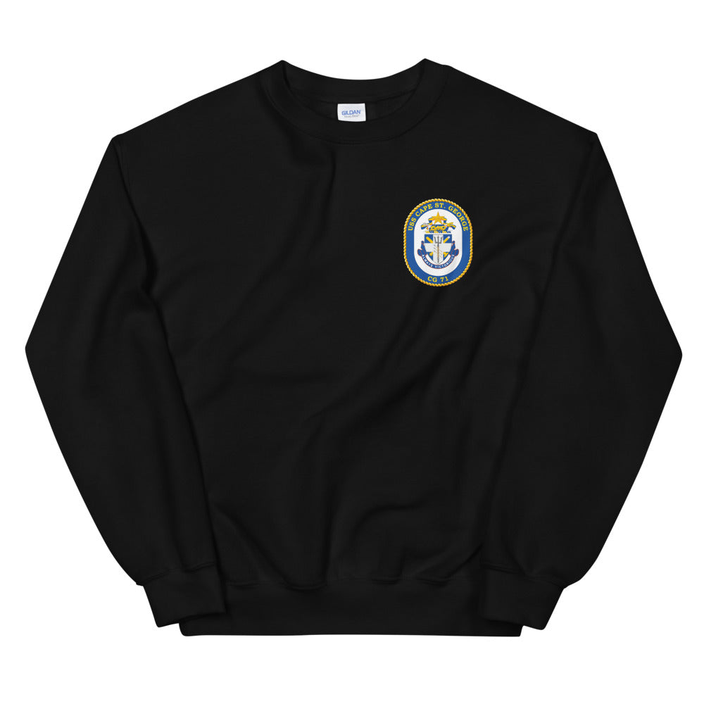 USS Cape St. George (CG-71) Ship's Crest Sweatshirt