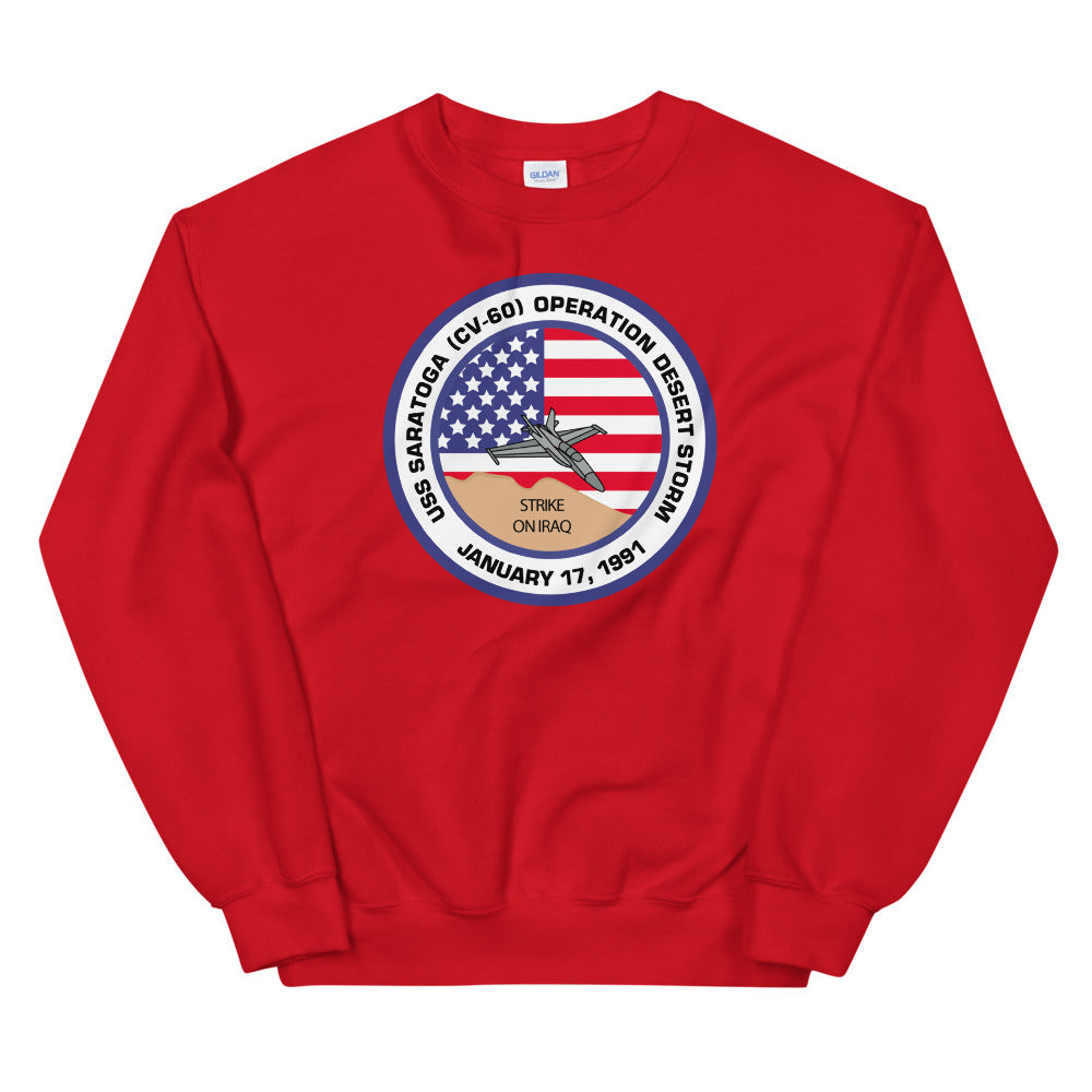 USS Saratoga (CV-60) Operation Desert Storm Sweatshirt
