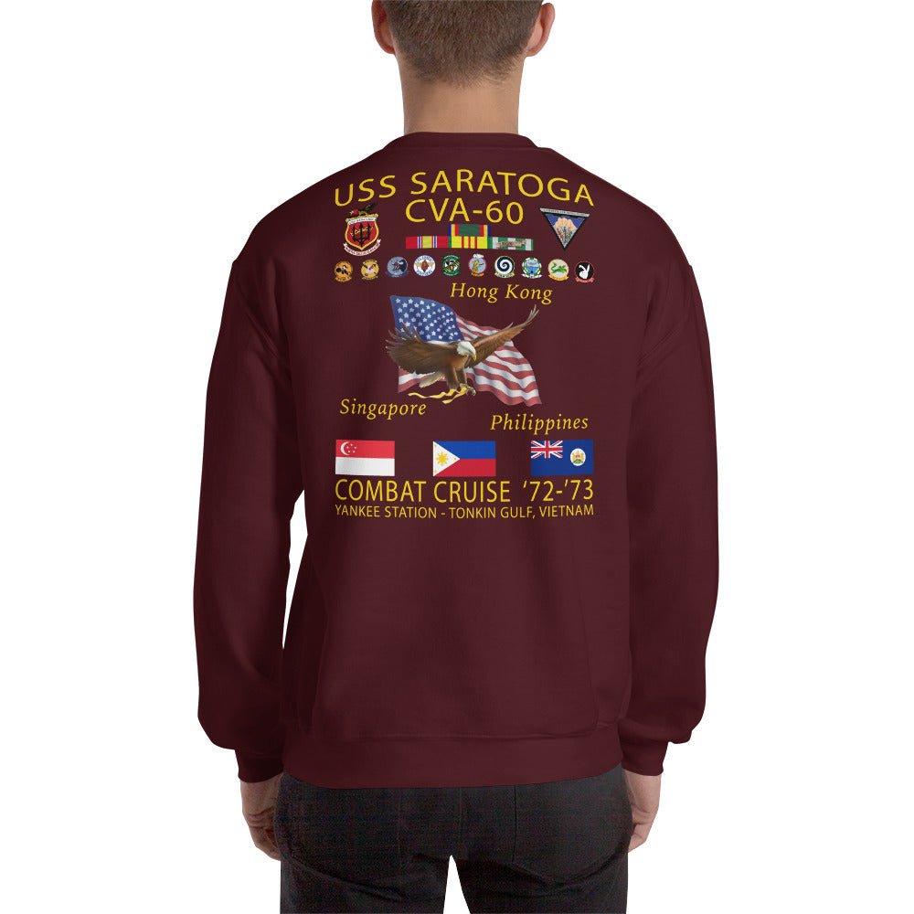 USS Saratoga (CVA-60) 1972-73 Cruise Sweatshirt