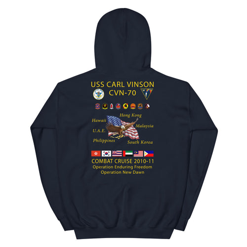 USS Carl Vinson (CVN-70) 2010-11 Cruise Hoodie