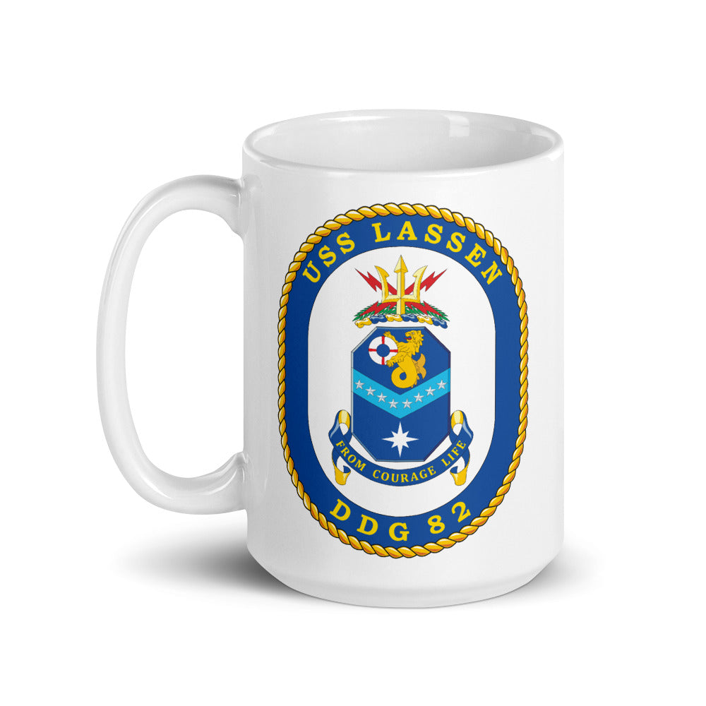 USS Lassen (DDG-82) Ship's Crest Mug