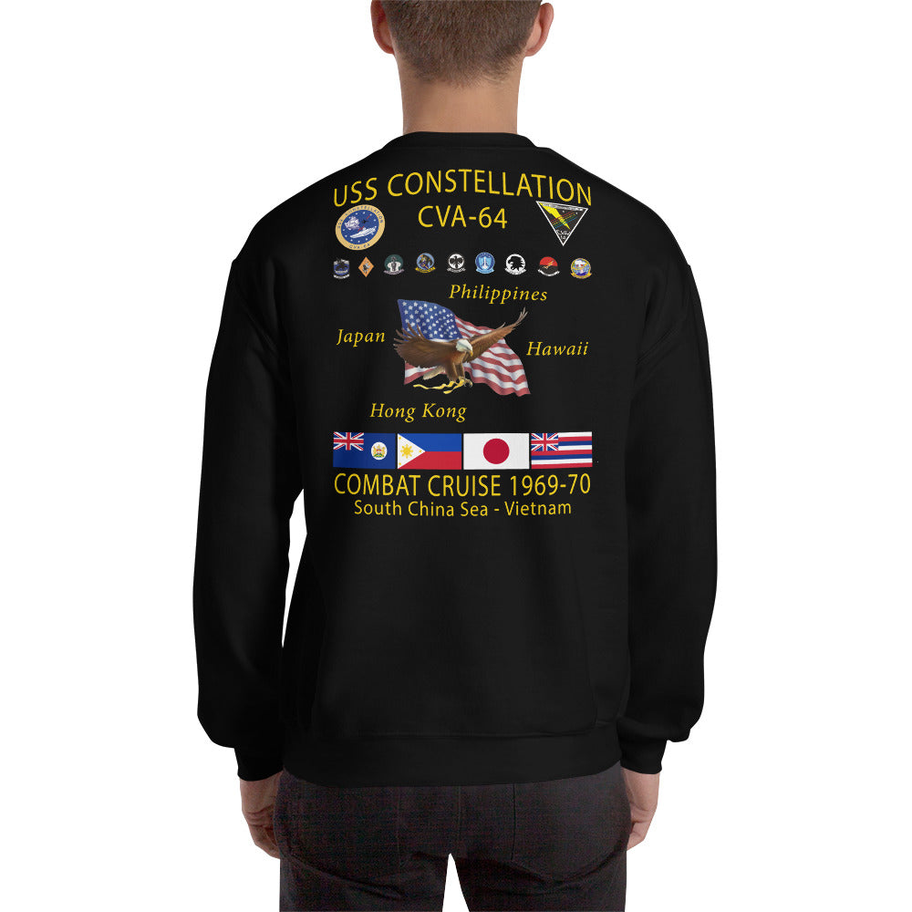USS Constellation (CVA-64) 1969-70 Cruise Sweatshirt
