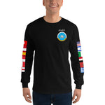 IKE CUSTOM w/FLAGS - E HUGHES - Long Sleeve Shirt