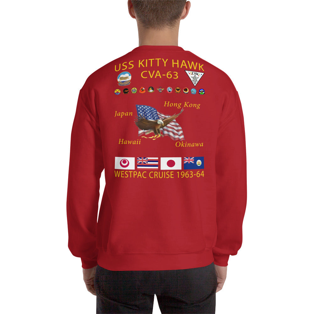 USS Kitty Hawk (CVA-63) 1963-64 Cruise Sweatshirt