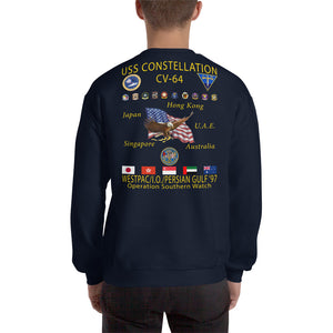 USS Constellation (CV-64) 1997 Cruise Sweatshirt