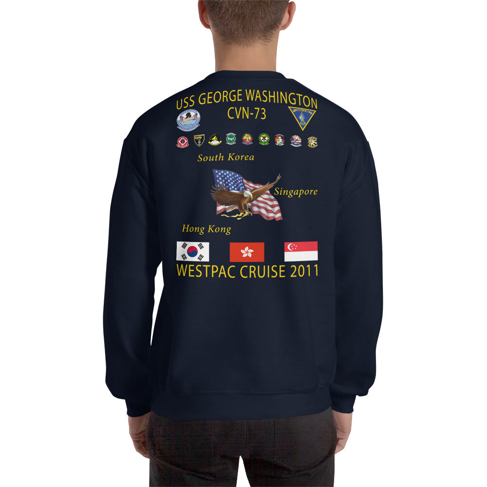USS George Washington (CVN-73) 2011 Cruise Sweatshirt