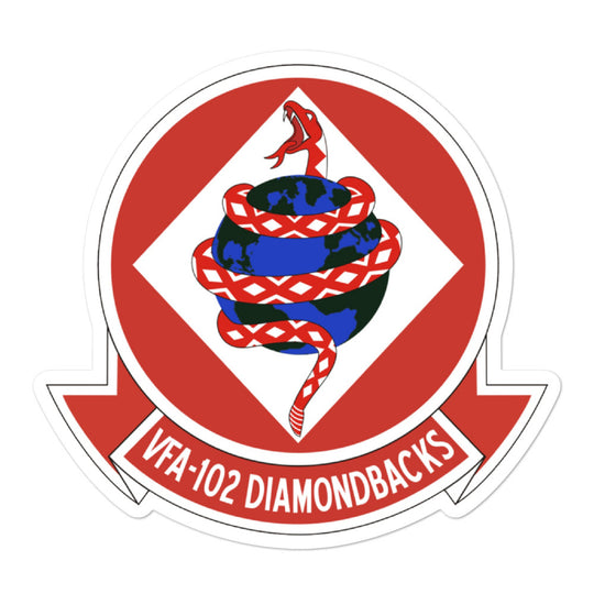 VFA-102 Diamondbacks Squadron Crest Vinyl Sticker