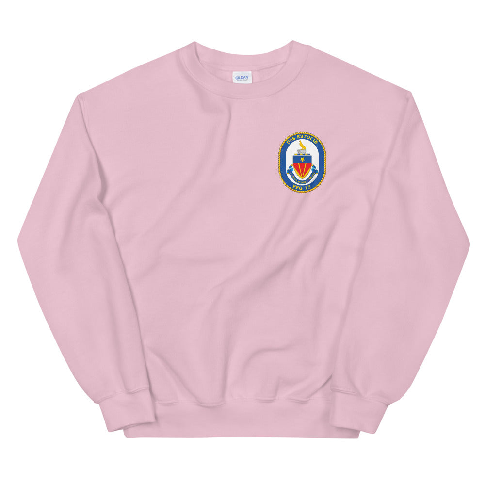 USS Estocin (FFG-15) Ship's Crest Sweatshirt