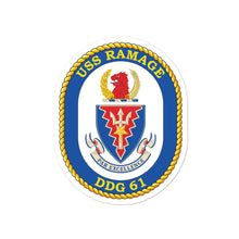 Load image into Gallery viewer, USS Ramage (DDG-61) Ship&#39;s Crest Vinyl Sticker