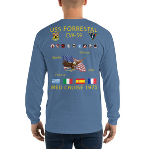 USS Forrestal (CVA-59) 1975 Long Sleeve Cruise Shirt