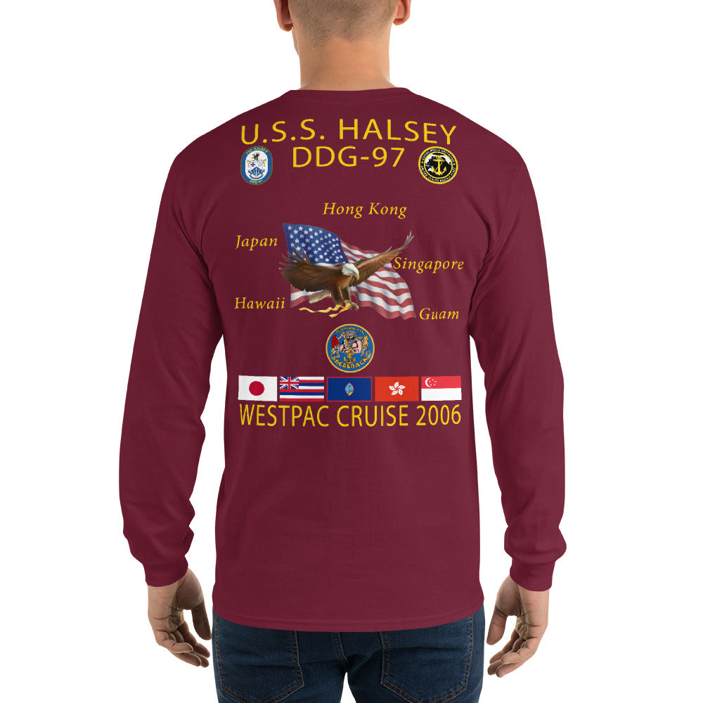 USS Halsey (DDG-97) 2006 Long Sleeve Cruise Shirt