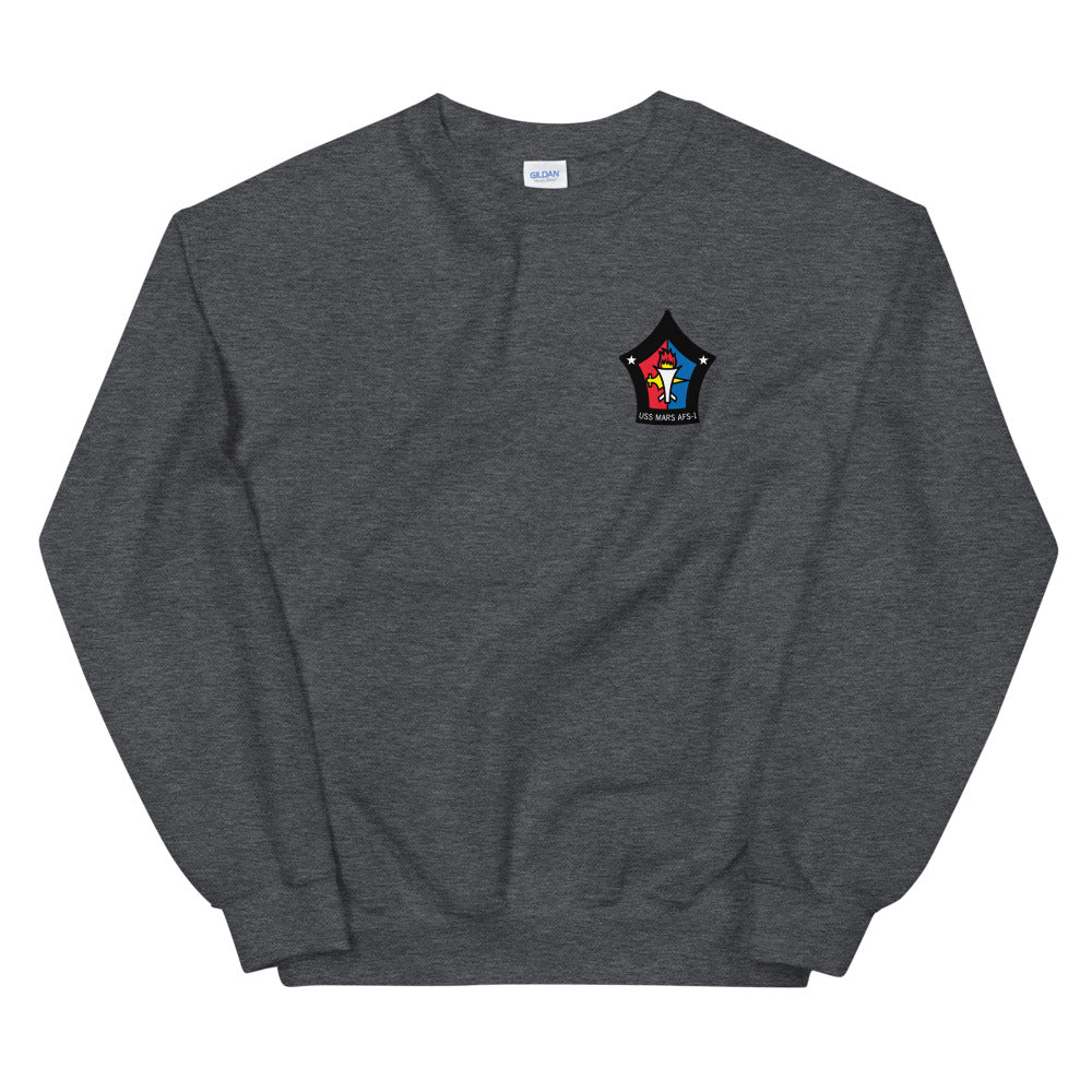 USS Mars (AFS-1) Ship's Crest Sweatshirt