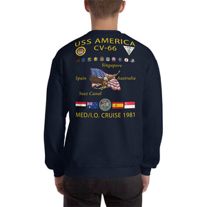 USS America (CV-66) 1981 Cruise Sweatshirt