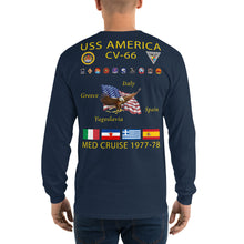 Load image into Gallery viewer, USS America (CV-66) 1977-78 Long Sleeve Cruise Shirt