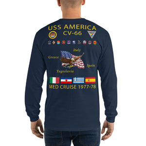 USS America (CV-66) 1977-78 Long Sleeve Cruise Shirt
