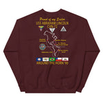 USS Abraham Lincoln (CVN-72) 1990 Cruise Sweatshirt - FAMILY