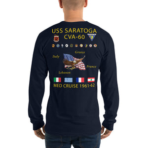 USS Saratoga (CVA-60) 1961-62 Long Sleeve Cruise Shirt