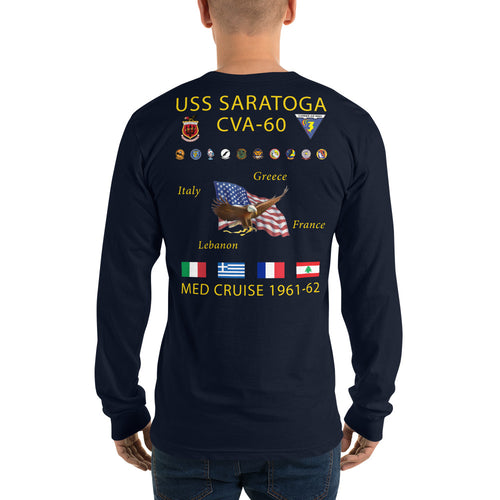 USS Saratoga (CVA-60) 1961-62 Long Sleeve Cruise Shirt