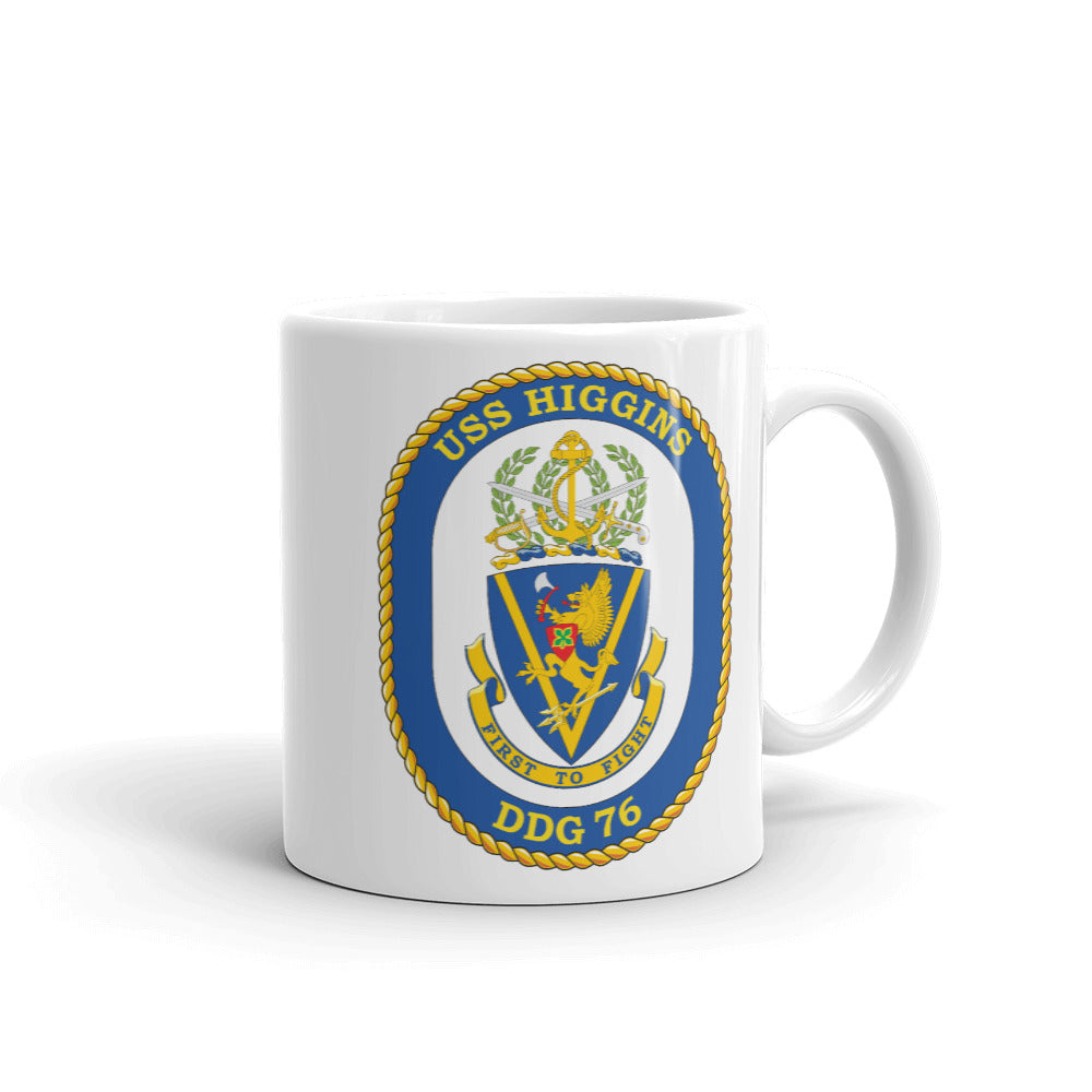 USS Higgins (DDG-76) Ship's Crest Mug