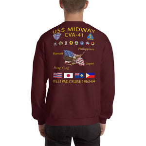 USS Midway (CVA-41) 1963-64 Cruise Sweatshirt