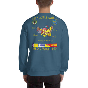 USS Seattle (AOE-3) 1993 Cruise Sweatshirt