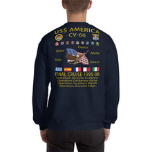 Load image into Gallery viewer, USS America (CV-66) 1995-96 Cruise Sweatshirt