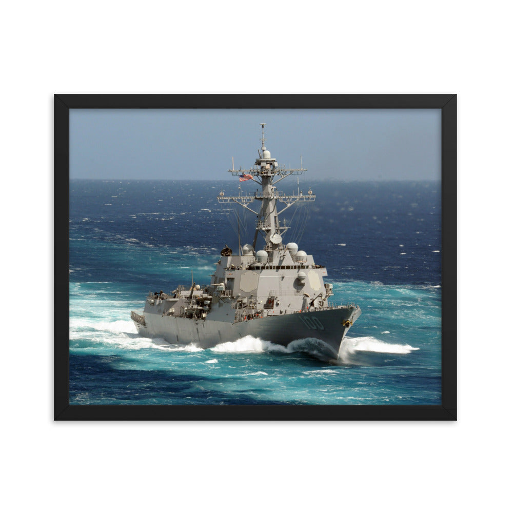 USS Kidd (DDG-100) Framed Ship Photo