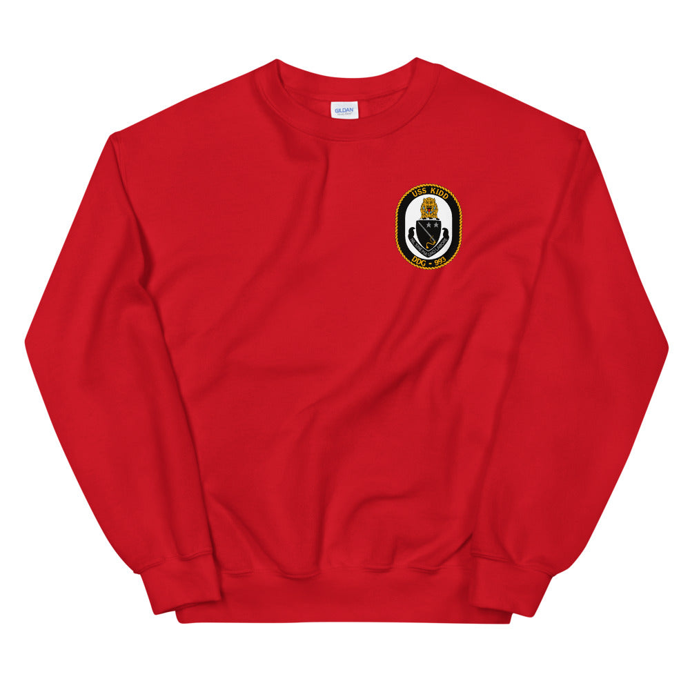 USS Kidd (DDG-993) Ship's Crest Sweatshirt