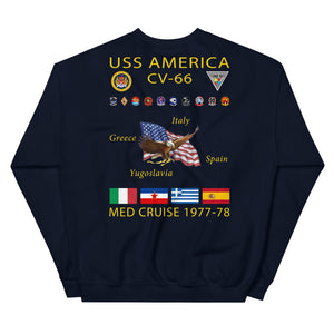 USS America (CV-66) 1977-78 Cruise Sweatshirt