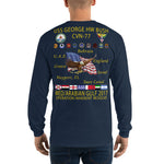USS George H.W. Bush (CVN-77) 2017 Long Sleeve Cruise Shirt