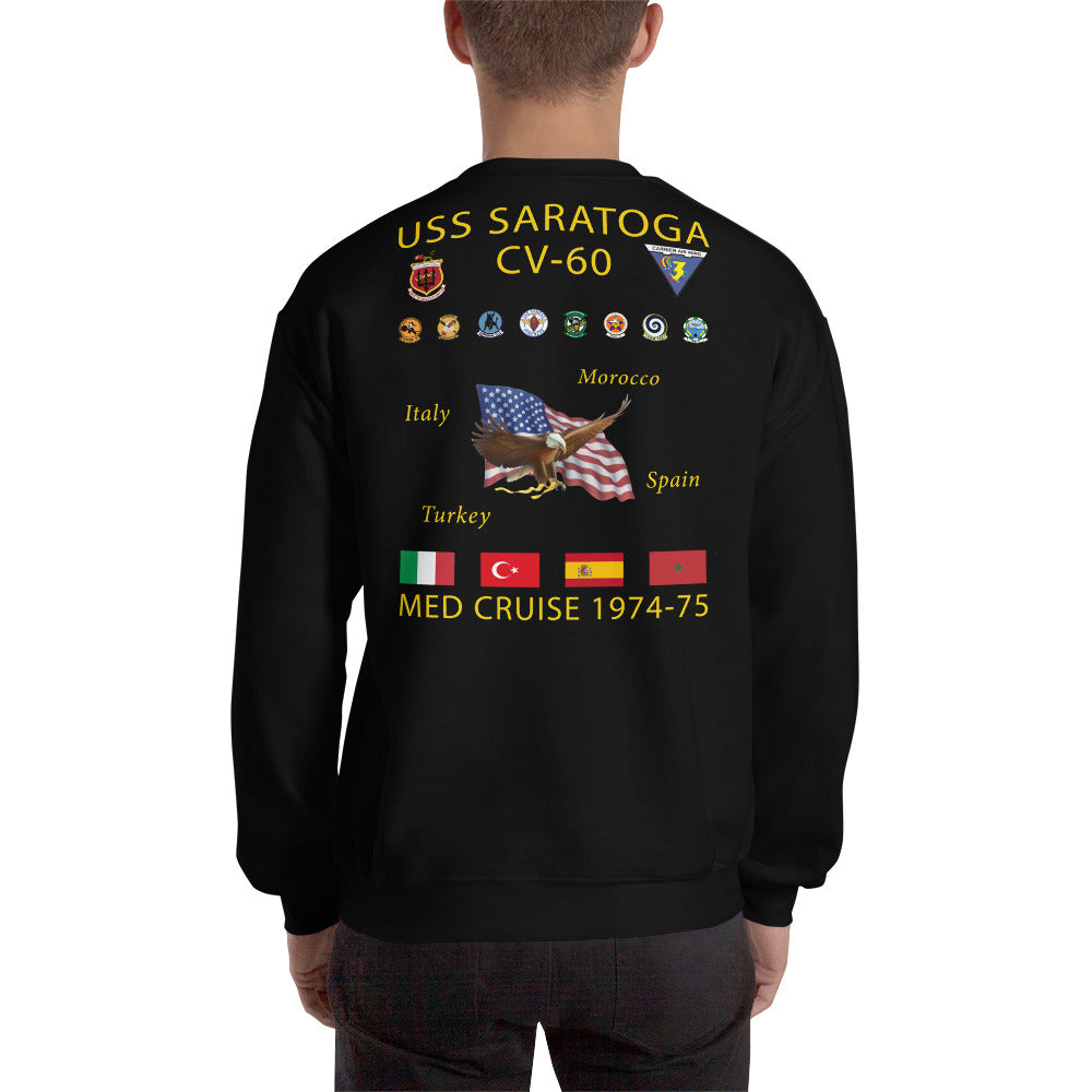 USS Saratoga (CVA-60) 1974-75 Cruise Sweatshirt