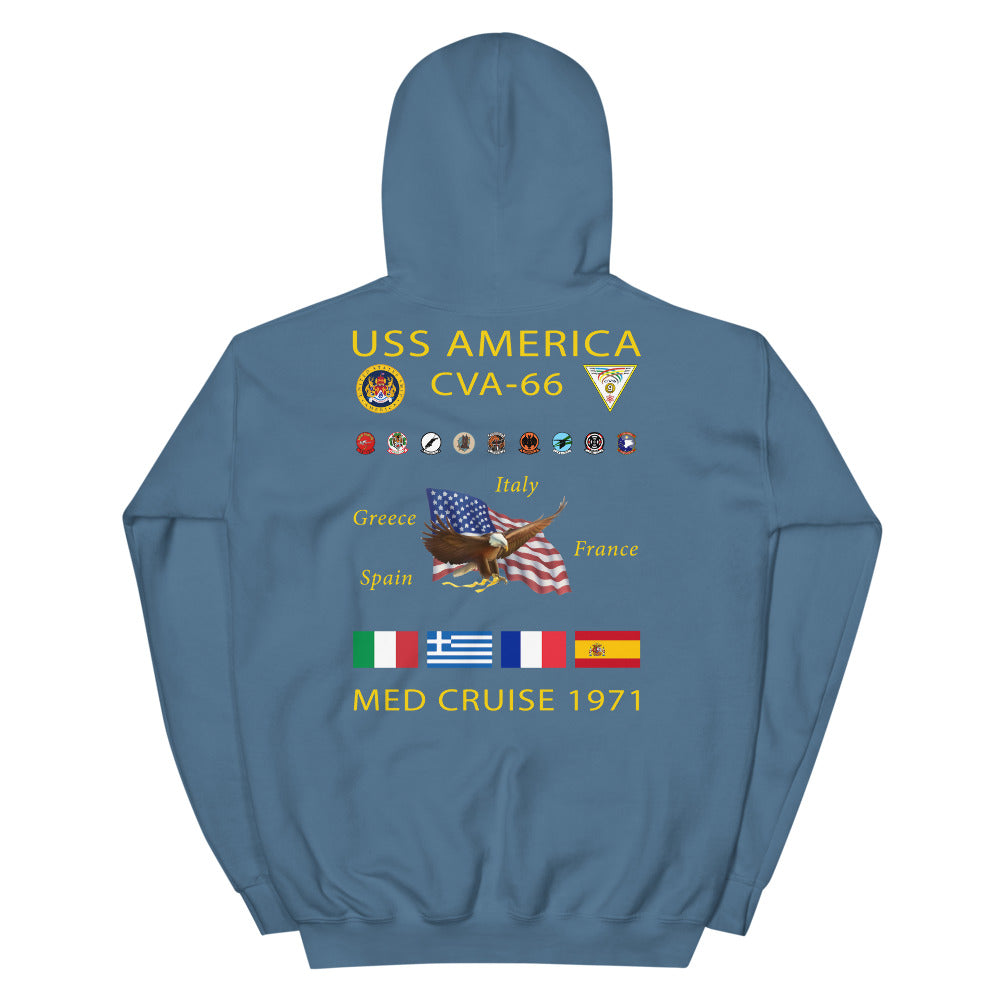 USS America (CVA-66) 1971 Cruise Hoodie