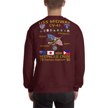 Load image into Gallery viewer, USS Midway (CV-41) 1979-80 Cruise Sweatshirt